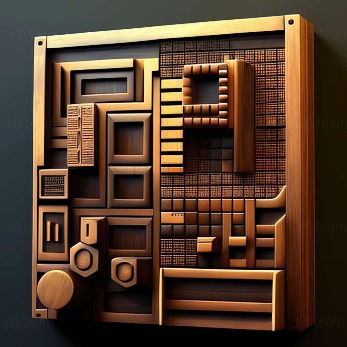 3D model Tetris 1986 game (STL)